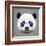 Panda Low Poly Portrait-kakmyc-Framed Art Print