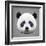 Panda Low Poly Portrait-kakmyc-Framed Art Print