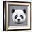 Panda Low Poly Portrait-kakmyc-Framed Art Print