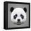 Panda Low Poly Portrait-kakmyc-Framed Stretched Canvas