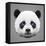 Panda Low Poly Portrait-kakmyc-Framed Stretched Canvas