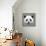 Panda Low Poly Portrait-kakmyc-Framed Stretched Canvas displayed on a wall