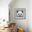 Panda Low Poly Portrait-kakmyc-Framed Art Print displayed on a wall