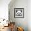 Panda Low Poly Portrait-kakmyc-Framed Art Print displayed on a wall