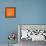 Panda on Orange-Lisa Kroll-Framed Stretched Canvas displayed on a wall