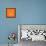 Panda on Orange-Lisa Kroll-Framed Stretched Canvas displayed on a wall