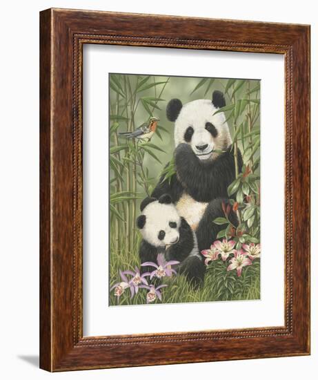 Panda Paradise-William Vanderdasson-Framed Giclee Print