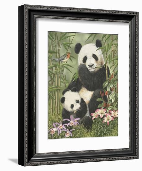 Panda Paradise-William Vanderdasson-Framed Giclee Print