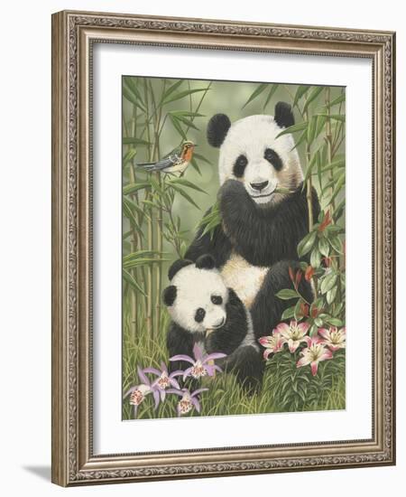 Panda Paradise-William Vanderdasson-Framed Giclee Print