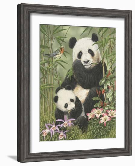 Panda Paradise-William Vanderdasson-Framed Giclee Print