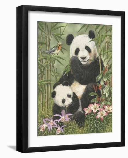 Panda Paradise-William Vanderdasson-Framed Giclee Print