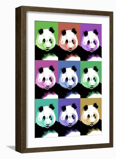 Panda Pop Art - Visit the Zoo-Lantern Press-Framed Premium Giclee Print