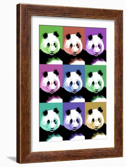 Panda Pop Art - Visit the Zoo-Lantern Press-Framed Premium Giclee Print