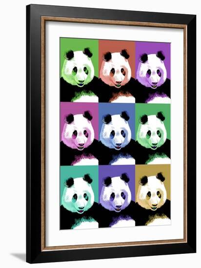 Panda Pop Art - Visit the Zoo-Lantern Press-Framed Premium Giclee Print