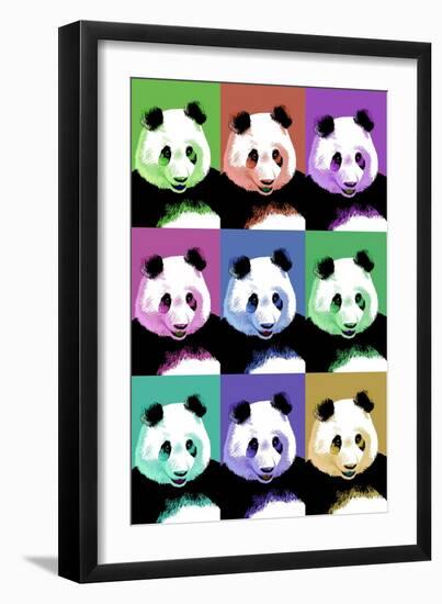 Panda Pop Art - Visit the Zoo-Lantern Press-Framed Premium Giclee Print