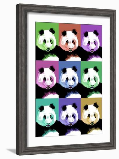 Panda Pop Art - Visit the Zoo-Lantern Press-Framed Art Print