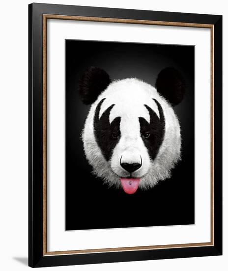 Panda Rocks-Robert Farkas-Framed Art Print