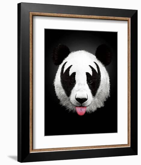 Panda Rocks-Robert Farkas-Framed Art Print