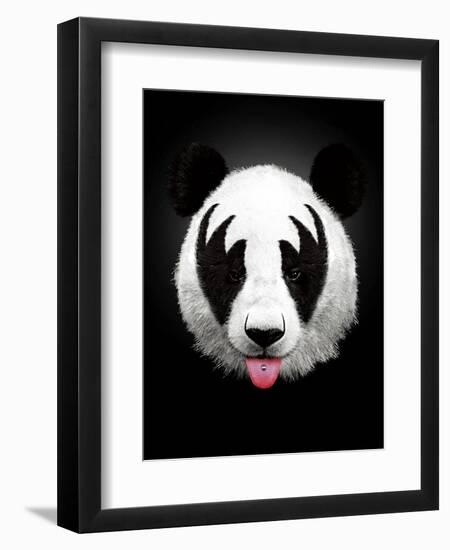 Panda Rocks-Robert Farkas-Framed Premium Giclee Print