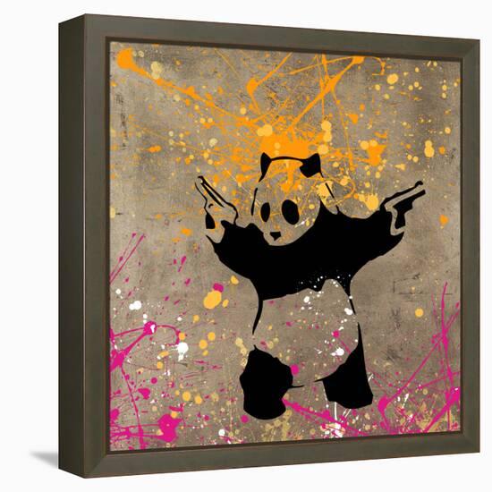 Panda with Guns-Banksy-Framed Premier Image Canvas