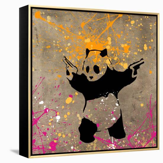 Panda with Guns-Banksy-Framed Premier Image Canvas