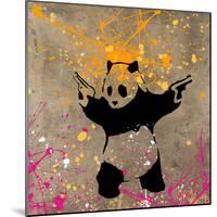 Panda with Guns-Banksy-Mounted Giclee Print