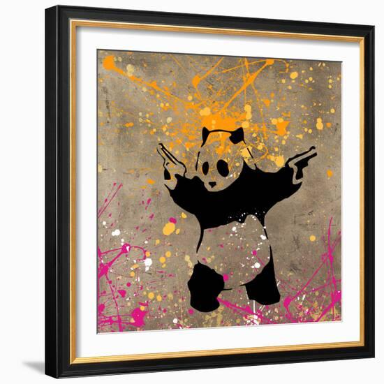 Panda with Guns-Banksy-Framed Giclee Print