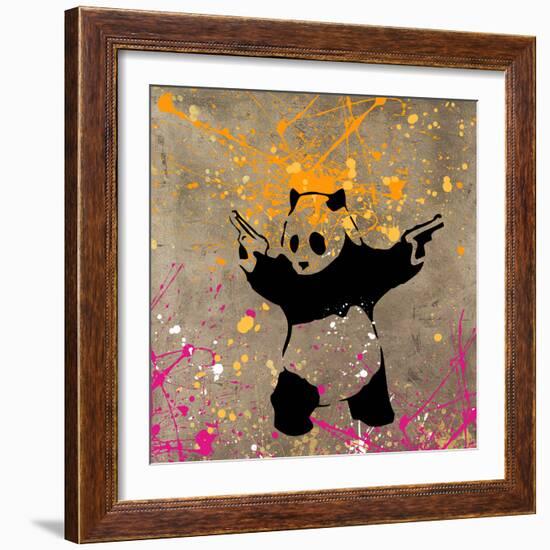 Panda with Guns-Banksy-Framed Giclee Print