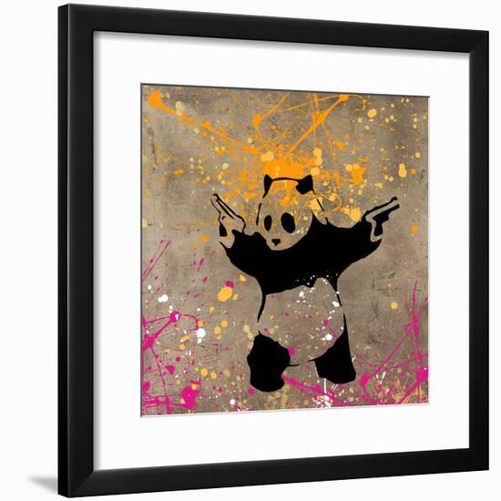 Panda with Guns-Banksy-Framed Giclee Print