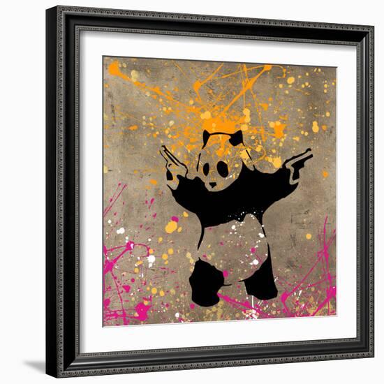 Panda with Guns-Banksy-Framed Giclee Print