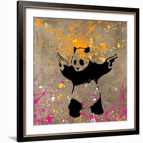 Panda with Guns-Banksy-Framed Giclee Print