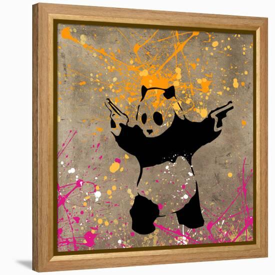 Panda with Guns-Banksy-Framed Premier Image Canvas