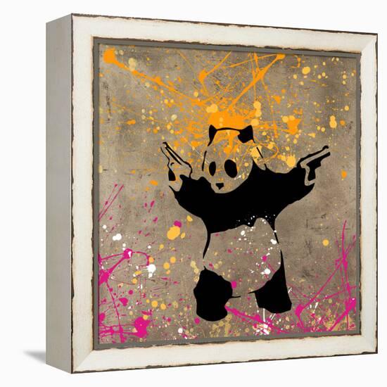 Panda with Guns-Banksy-Framed Premier Image Canvas