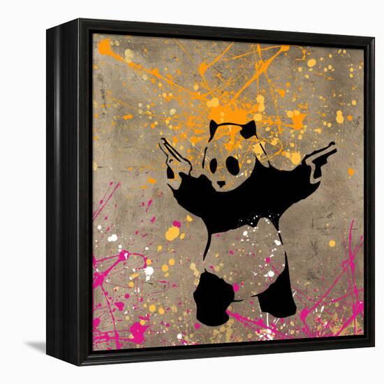 Panda with Guns-Banksy-Framed Premier Image Canvas