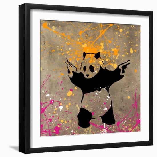 Panda with Guns-Banksy-Framed Premium Giclee Print
