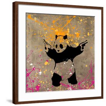 Panda with Guns-Banksy-Framed Giclee Print