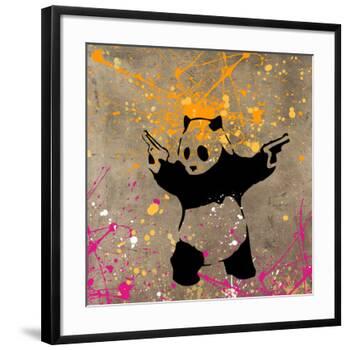 Panda with Guns-Banksy-Framed Giclee Print