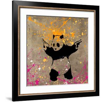 Panda with Guns-Banksy-Framed Giclee Print