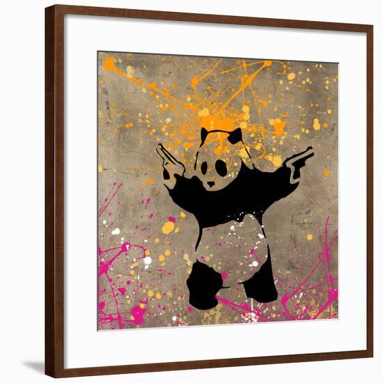 Panda with Guns-Banksy-Framed Giclee Print