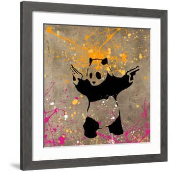 Panda with Guns-Banksy-Framed Giclee Print