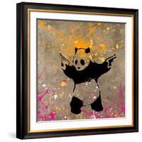 Panda with Guns-Banksy-Framed Giclee Print