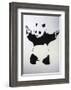 Pandamonium-Banksy-Framed Art Print