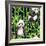 Pandas with Bamboo-tanycya-Framed Art Print