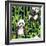 Pandas with Bamboo-tanycya-Framed Art Print