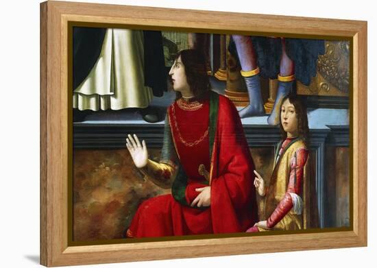 Pandolfo IV Malatesta and Carlo Malatesta-Domenico Ghirlandaio-Framed Premier Image Canvas