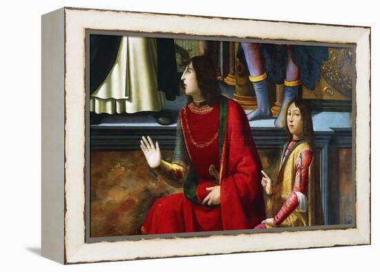 Pandolfo IV Malatesta and Carlo Malatesta-Domenico Ghirlandaio-Framed Premier Image Canvas