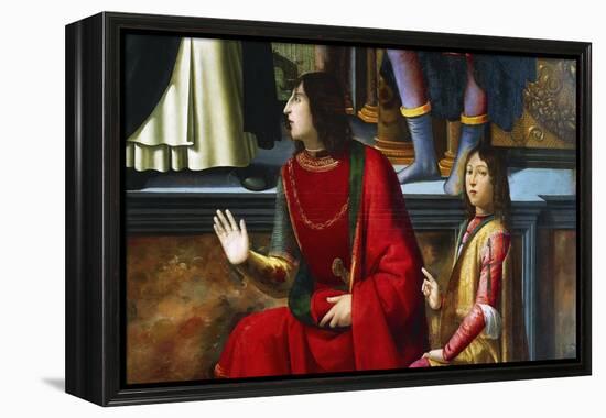 Pandolfo IV Malatesta and Carlo Malatesta-Domenico Ghirlandaio-Framed Premier Image Canvas