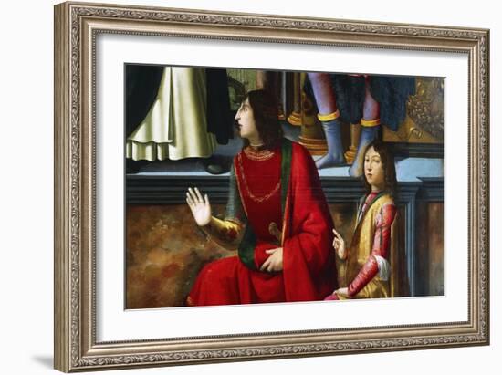 Pandolfo IV Malatesta and Carlo Malatesta-Domenico Ghirlandaio-Framed Giclee Print