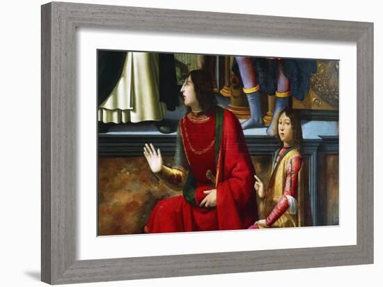 Pandolfo IV Malatesta and Carlo Malatesta-Domenico Ghirlandaio-Framed Giclee Print