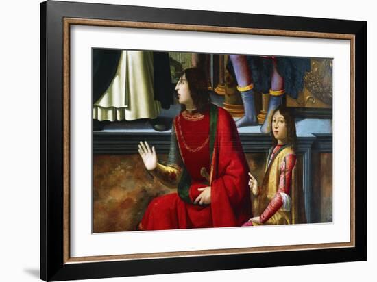 Pandolfo IV Malatesta and Carlo Malatesta-Domenico Ghirlandaio-Framed Giclee Print